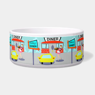 1950's Diner Dog Bowl