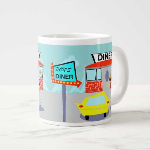 1950s Diner Jumbo Mug