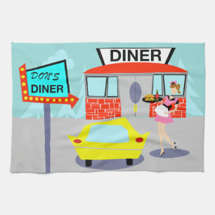 1950's Diner Kitchen Towel
