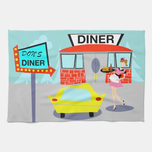 1950s Diner Kitchen Towel