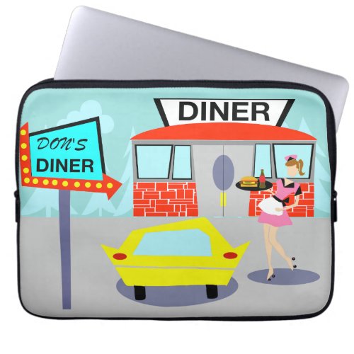 1950s Diner Laptop Bag