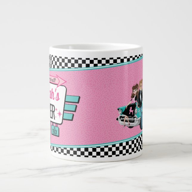 1950's Diner Retro Birthday Party Paper cup (Front)