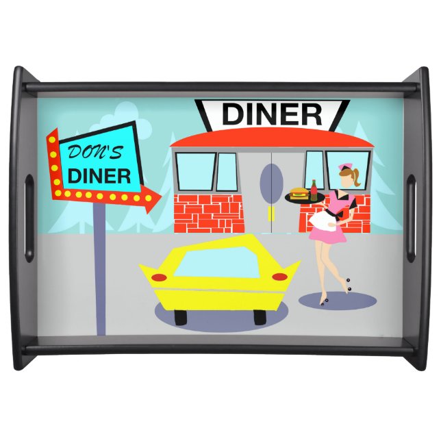 1950's Diner Serving Tray (Front)