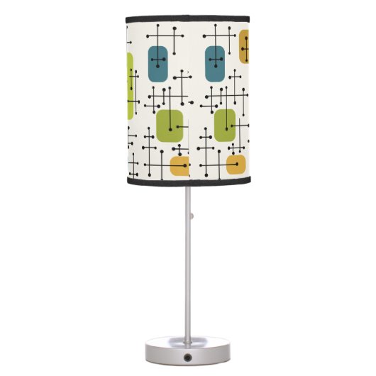 1950s Eames Era Art Crosshairs Table Lamp (Back)