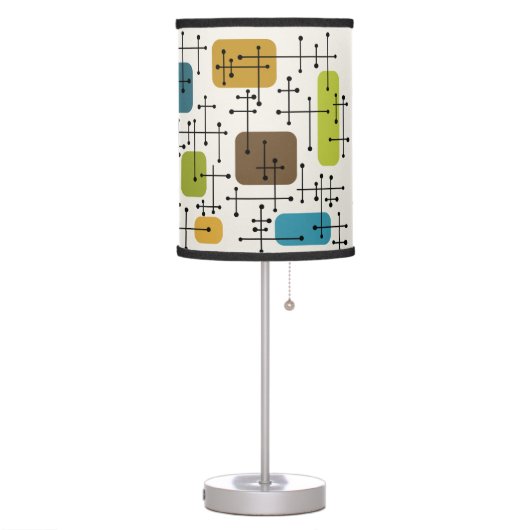 1950s Eames Era Art Crosshairs Table Lamp (Left)