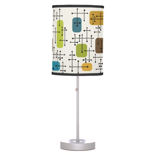 1950s Eames Era Art Crosshairs Table Lamp (Front)