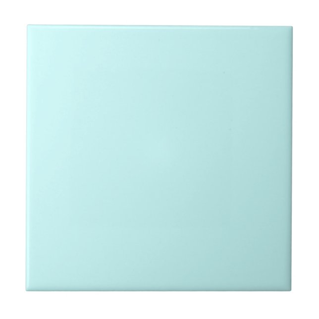 1950's era shade of sky blue Ceramic Tiles Tile (Front)
