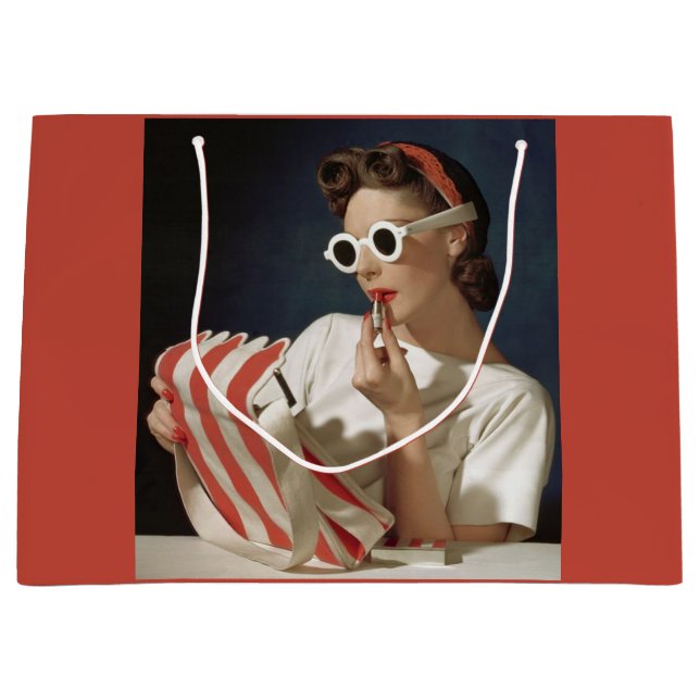 1950s fashion photo large gift bag (Front)
