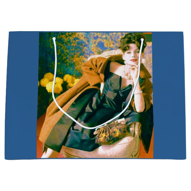 1950s fashion portrait large gift bag (Front)