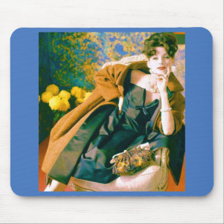 1950s fashion portrait mouse pad
