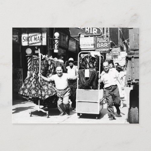 1950s Garment District New York City Photo Postcard