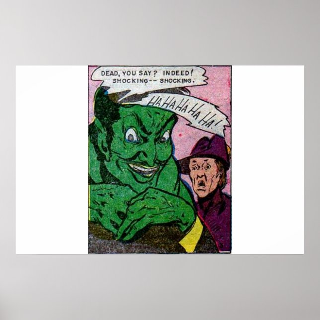 1950s Golden age horror comics | scary retro comic Poster (Front)