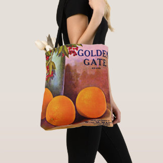 1950s Golden Gate Brand orange crate label Tote Bag