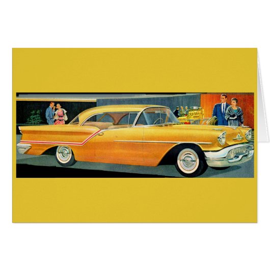 1950s golden Rocket 88 Oldsmobile Cards (Front Horizontal)