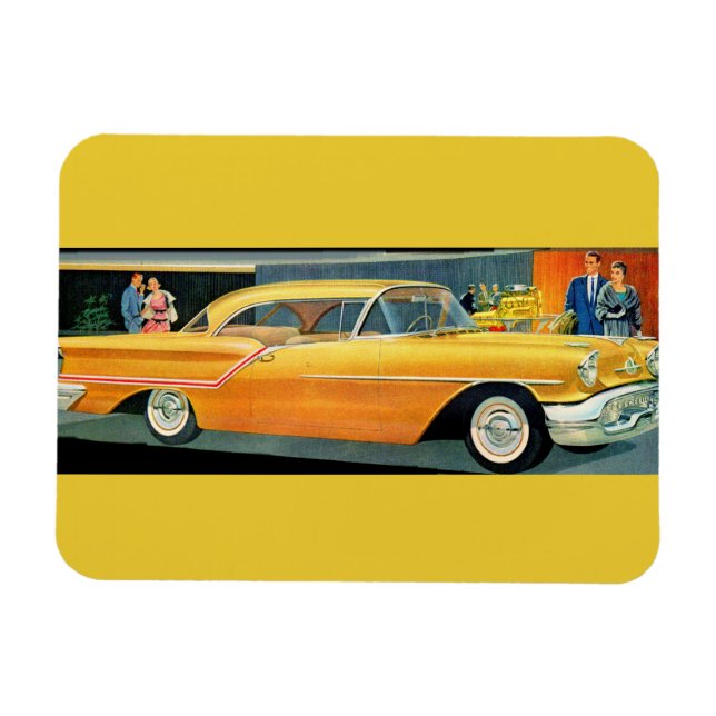 1950s golden Rocket 88 Oldsmobile Magnet (Horizontal)