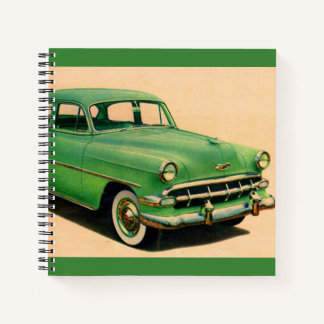 1950s green Chevy Notebook