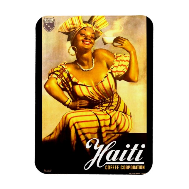 1950s Haiti Coffee Corporation ad Magnet (Vertical)