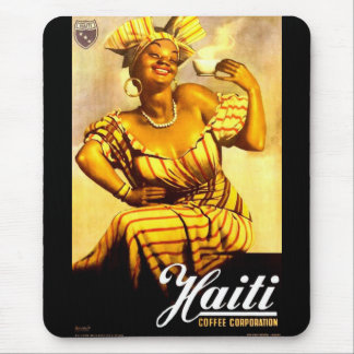 1950s Haiti Coffee Corporation ad Mouse Pad