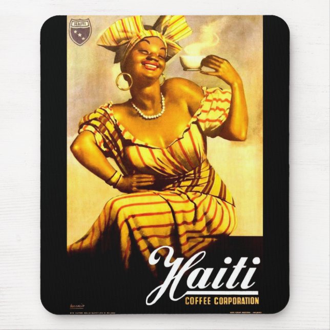 1950s Haiti Coffee Corporation ad Mouse Pad (Front)