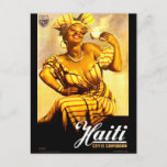 1950s Haiti Coffee Corporation ad Postcard