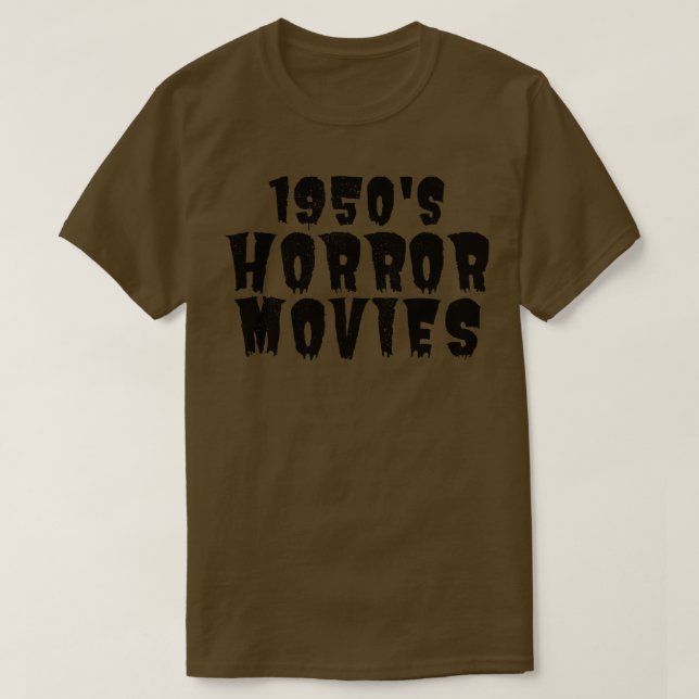 1950s Horror Addict 1 T-Shirt (Design Front)