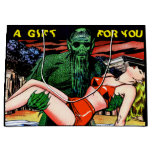 1950s Horror Comic A Gift For You Hope You Like It Large Gift Bag at Zazzle