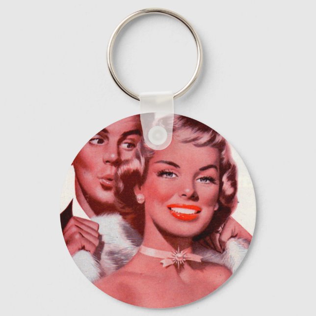 1950s hottest prom date keychain (Front)