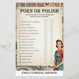 1950's Housewife Bridal Shower Game