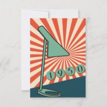 1950s Inspired Invitation. Vintage and elegant