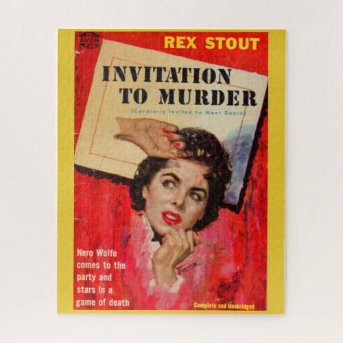 1950s Invitation to Murder Jigsaw Puzzle