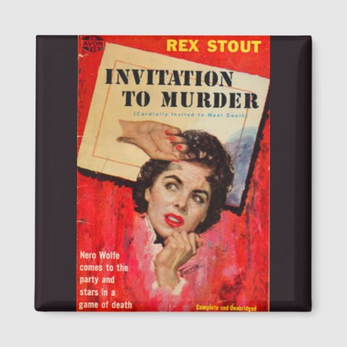 1950s Invitation to Murder Magnet