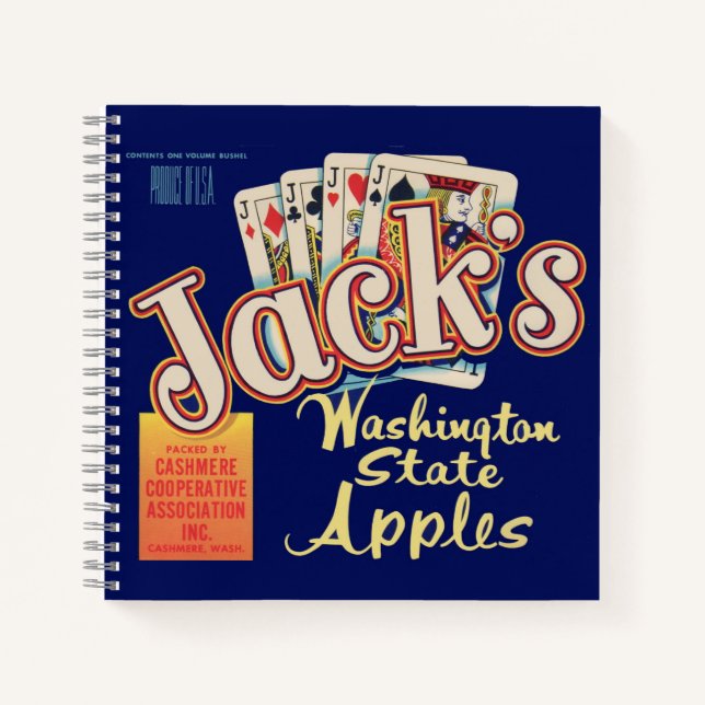 1950s Jack’s Washington State Apples crate label Notebook (Front)