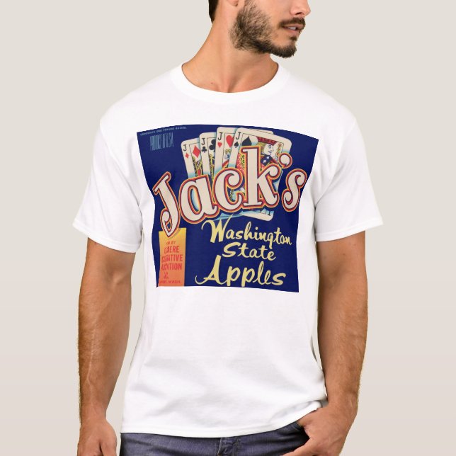 1950s Jack’s Washington State Apples crate label T-Shirt (Front)