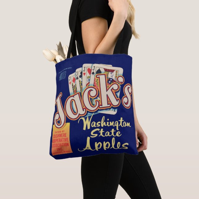 1950s Jack’s Washington State Apples crate label Tote Bag (Close Up)