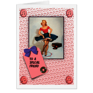 1950'S JIVING PIN UP GIRL  RETRO CARDS
