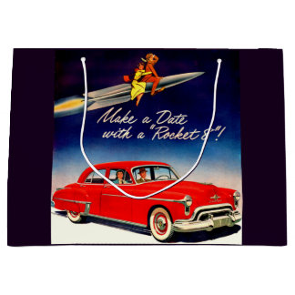 1950s Make a date with Rocket 8 Large Gift Bag