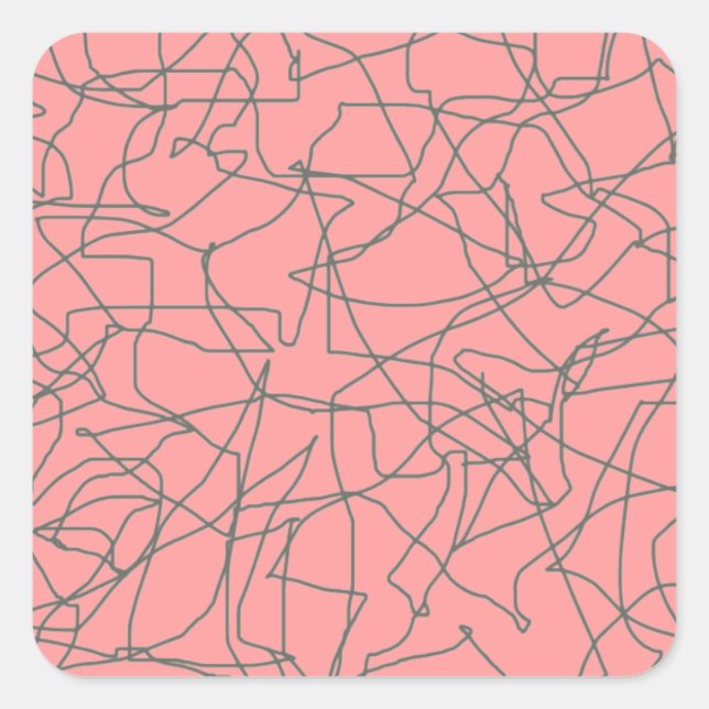 1950's Mid Century Modern Abstract Stickers (Front)