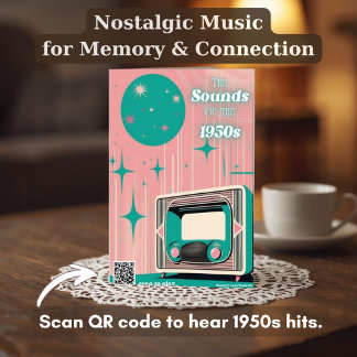 1950s Music Memory Nostalgic Gift for Seniors Plaque