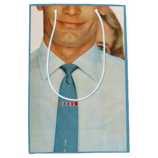 1950s necktie guy medium gift bag