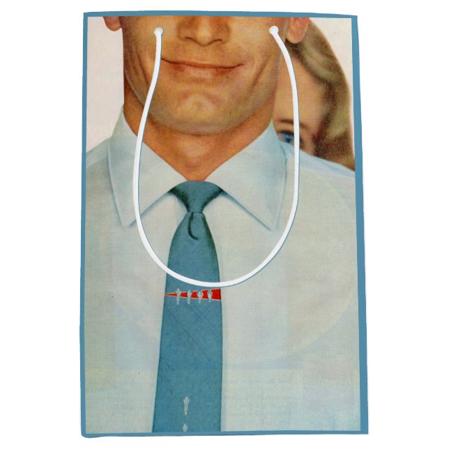 1950s necktie guy medium gift bag (Front)