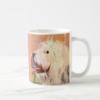 1950s old English sheepdog illustration Coffee Mug