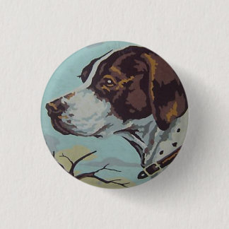 1950s Paint-by-Number English Springer Spaniel Button