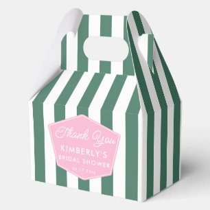 1950s Pink And Green Palm Beach Bridal Shower Favor Boxes