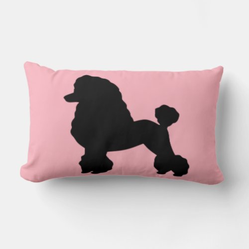 1950s Pink Poodle Inspired Lumbar Pillow