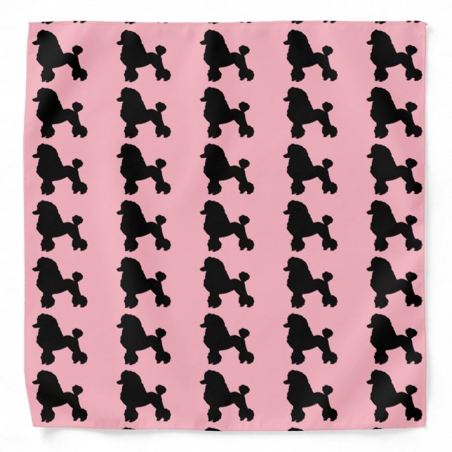 1950's Pink Poodle Skirt Bandana (Front)