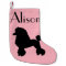 1950s Pink Poodle Skirt Christmas Stocking