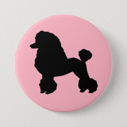 1950s Pink Poodle Skirt Inspired Button