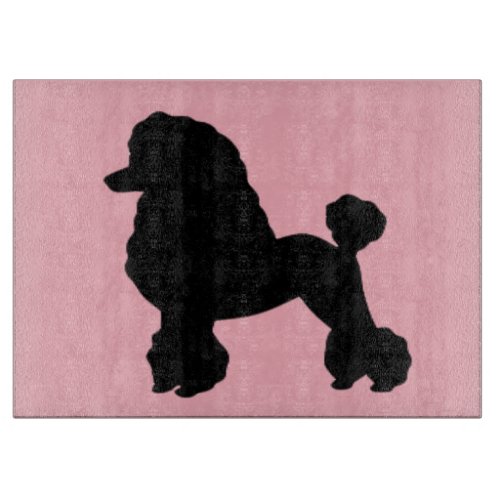 1950s Pink Poodle Skirt Inspired Cutting Board