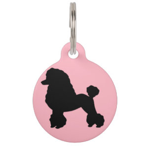 1950's Pink Poodle Skirt Inspired Dog Tag