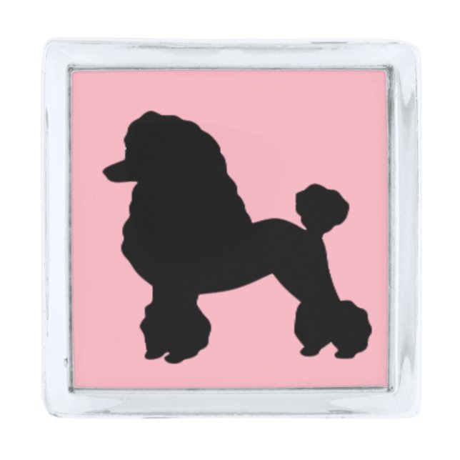 1950's Pink Poodle Skirt Inspired Lapel Pin (Front)